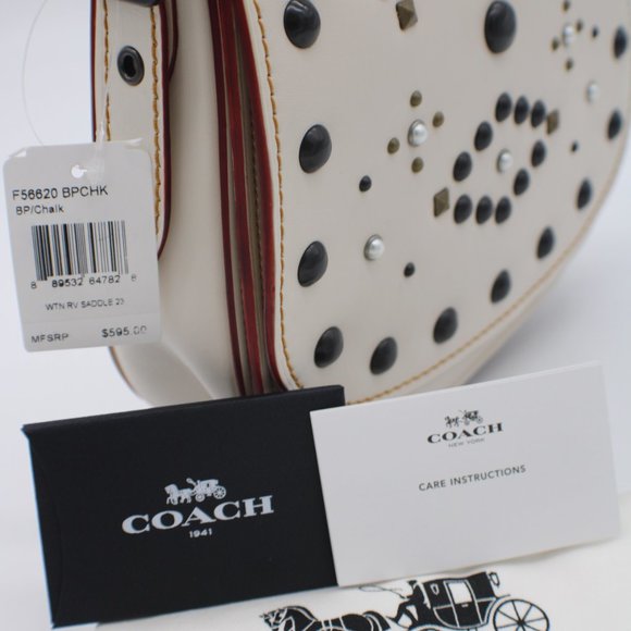 Coach Saddle 23 Crossbody With Western Rivets - Picture 7 of 7